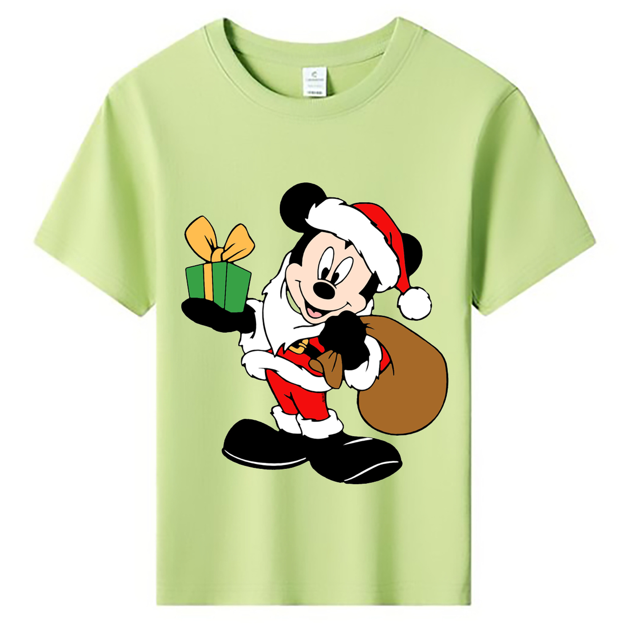 ミッキーマウス Mickey Mouse 綿100％キッズTシャツ（フロントプリント）